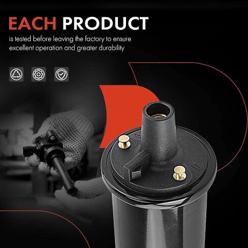 A-Premium Engine Ignition Coil Pack Compatible with Ford F-100, F-150, F-250, F-350, F-500, F800, F700, F600, FT800, Mustang, Fiesta, Fairmont, Gran Torino, Granada, L800, LN600, LN700, LN800, LTD in Saudi Arabia