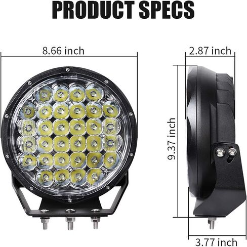 مصابيح القيادة Exzeit 6 بوصة 224 وات LED، 22400 لومن مصابيح الضباب للطرق الوعرة لشاحنات جيب رانجلر تويوتا بيك اب جي إم سي SUV، 12 فولت/24 فولت in Kuwait