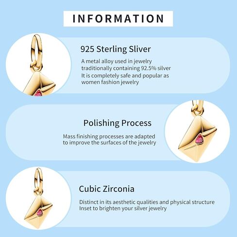 925 Sterling Silver Charms for Women Bracelet Necklace Rose Heart & Arrow Murano Glass Dangle Pendant Beads Family Tree Love Letter Envelope Medallion Charm Jewellery Gift for Women Girls in Saudi Arabia
