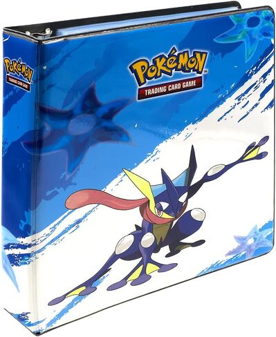 Ultra PRO - ألبوم Greninja مقاس 2 بوصة للبوكيمون، منظم بطاقات الألعاب التجارية، تخزين الملحقات، محلول حماية منخفض الاحتكاك وخالي من حمض PVC، عمل فني نابض بالحياة in Saudi Arabia