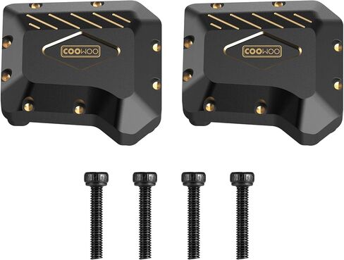 غطاء مبيت المحور المعدني من COOWOO لسيارة 1/10 RC الزاحفة TRX4، قطعتان in Kuwait