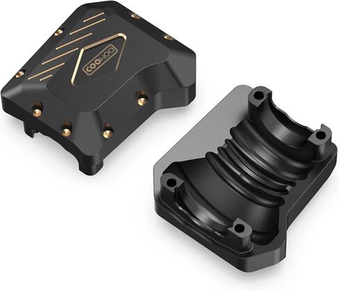 غطاء مبيت المحور المعدني من COOWOO لسيارة 1/10 RC الزاحفة TRX4، قطعتان in Kuwait