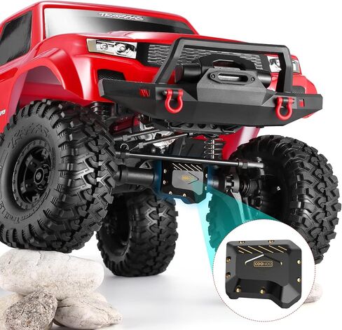 غطاء مبيت المحور المعدني من COOWOO لسيارة 1/10 RC الزاحفة TRX4، قطعتان in Kuwait