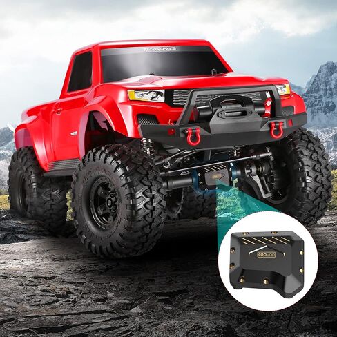 غطاء مبيت المحور المعدني من COOWOO لسيارة 1/10 RC الزاحفة TRX4، قطعتان in Kuwait