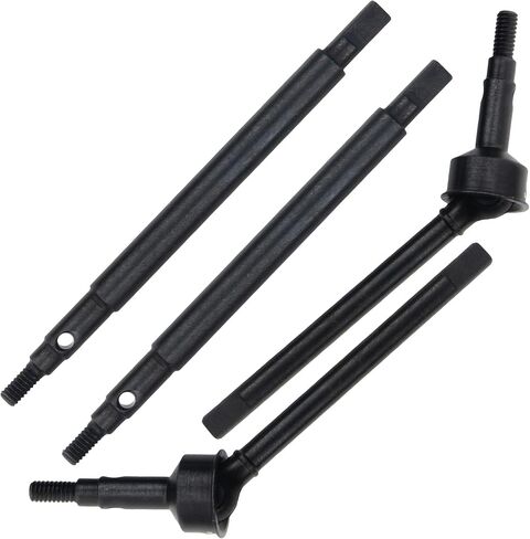 ShareGoo Steel Front Rear Axle Drive Shaft Axle Dogbone CVD Compatible with Traxxas 1/18 TRX4M RC Crawler Car Upgrade Parts (Black) in Saudi Arabia