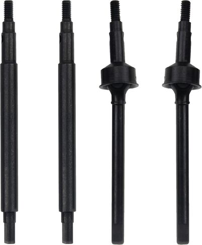 ShareGoo Steel Front Rear Axle Drive Shaft Axle Dogbone CVD Compatible with Traxxas 1/18 TRX4M RC Crawler Car Upgrade Parts (Black) in Saudi Arabia
