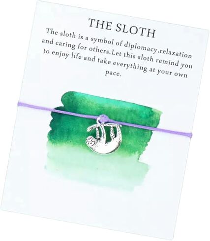 Hanging Around - Sloth Charm Wish Bracelet in Saudi Arabia