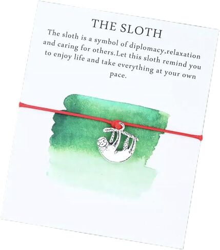 Hanging Around - Sloth Charm Wish Bracelet in Saudi Arabia