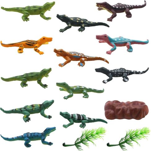 Animal Assorted Mini Plastic Figures Toy Set, Educational Party Cake Topper, Goody Bag Filler (12pcs Beetle) in Saudi Arabia