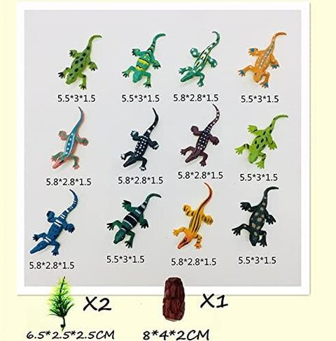 Animal Assorted Mini Plastic Figures Toy Set, Educational Party Cake Topper, Goody Bag Filler (12pcs Beetle) in Saudi Arabia