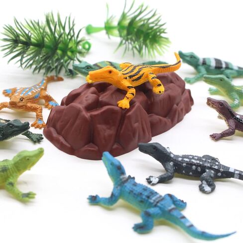 Animal Assorted Mini Plastic Figures Toy Set, Educational Party Cake Topper, Goody Bag Filler (12pcs Beetle) in Saudi Arabia