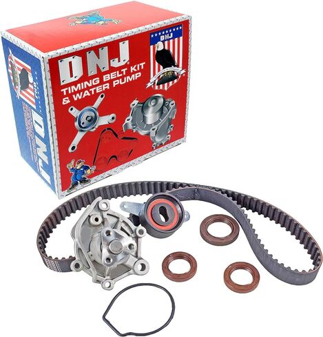 طقم حزام التوقيت DNJ TBK205AWP مع مضخة مياه لـ 1985-1989 / Honda/Accord، Prelude / 2.0L / SOHC / L4 / 12V / 1955cc / A20A1، A20A3، BS، BT in Saudi Arabia