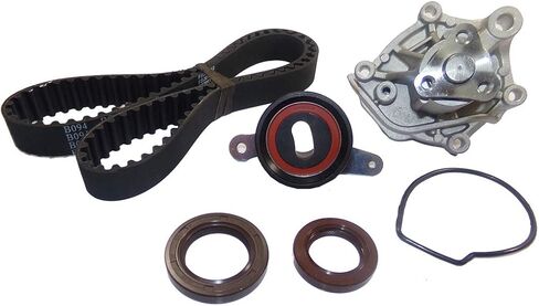طقم حزام التوقيت DNJ TBK205AWP مع مضخة مياه لـ 1985-1989 / Honda/Accord، Prelude / 2.0L / SOHC / L4 / 12V / 1955cc / A20A1، A20A3، BS، BT in Saudi Arabia