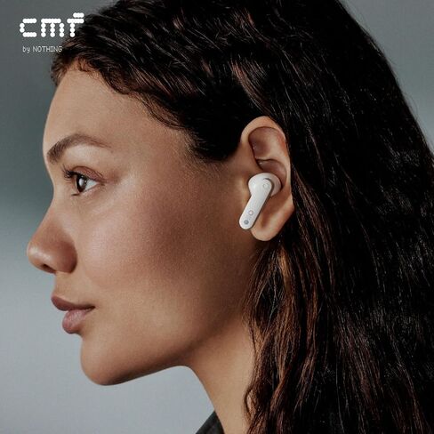 Buds Wireless Bluetooth Earbuds, 42dB Noise Cancelling Earbuds, Dirac HD Audio, 35.5H Playtime, BT5.3, IP54 Waterproof, 4HD Mics Wireless Headphones for iPhone & Android (Clear Orange) in Kuwait