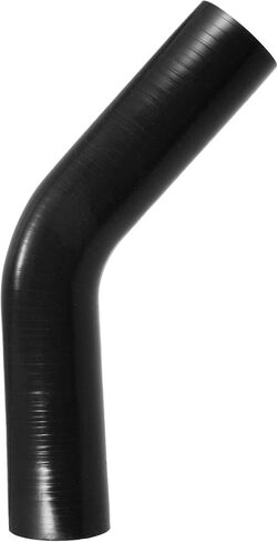 X AUTOHAUX 48mm 1.89" ID 45 Degree Elbow Silicone Reducer Hose Pipe Bend Turbo Water Intercooler Black in Saudi Arabia
