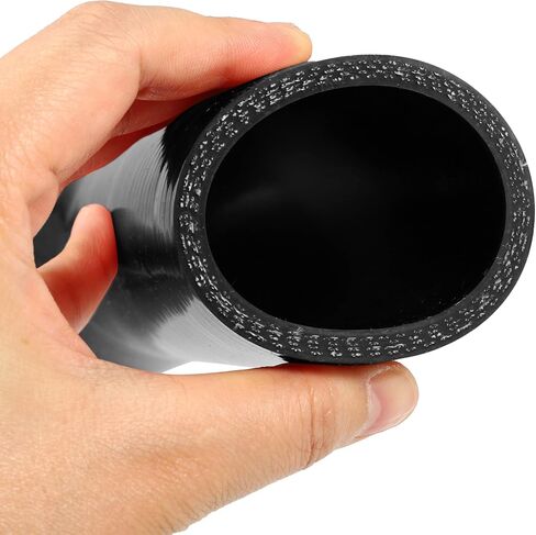X AUTOHAUX 48mm 1.89" ID 45 Degree Elbow Silicone Reducer Hose Pipe Bend Turbo Water Intercooler Black in Saudi Arabia