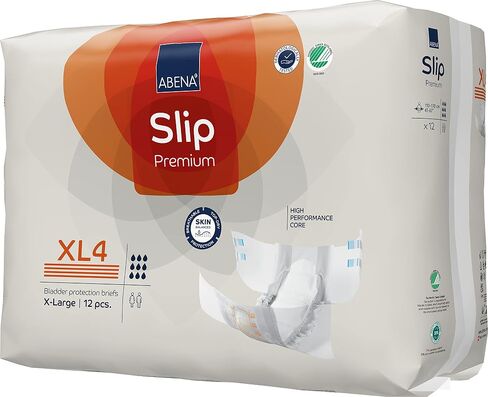 Abena Slip Premium Incontinence Briefs, Level 4, (Small to Extra Large Sizes), Extra Large, 48 Count in Saudi Arabia