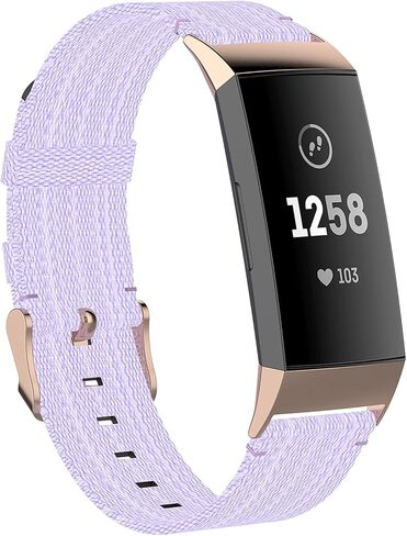 Fit for Fitbit Charge 4 Bands for Women Men, Breathable Adjustable Nylon Replacement Watch Band Straps Wristbands Bracelet Fit for Fitbit Charge 3/Charge 4/Charge 3 SE in Saudi Arabia