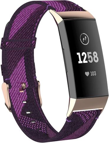 Fit for Fitbit Charge 4 Bands for Women Men, Breathable Adjustable Nylon Replacement Watch Band Straps Wristbands Bracelet Fit for Fitbit Charge 3/Charge 4/Charge 3 SE in Saudi Arabia