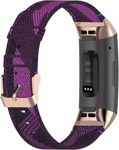 Fit for Fitbit Charge 4 Bands for Women Men, Breathable Adjustable Nylon Replacement Watch Band Straps Wristbands Bracelet Fit for Fitbit Charge 3/Charge 4/Charge 3 SE in Saudi Arabia