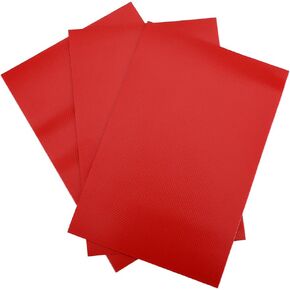 Kayak Repair Patches, 3pcs Raft PVC Repair Tool Kit Waterproof Patches for Kayak Inflatable Raft(Red)