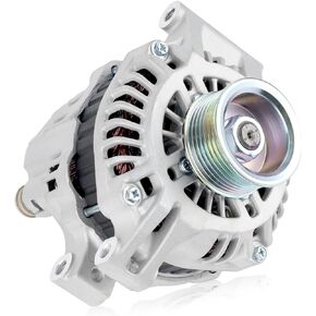 13966 Car Alternator 12V 90 Amp, 7-Groove Pulley Fit for Honda CR-V 2.4L & Acura RSX 2.0L 2002-2006 Automotive Replacement Alternators 13966N, 31100PND004, AHGA55