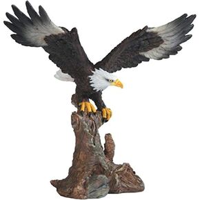 StealStreet Bald Eagle On Brown Branch Figurine, 6.75"