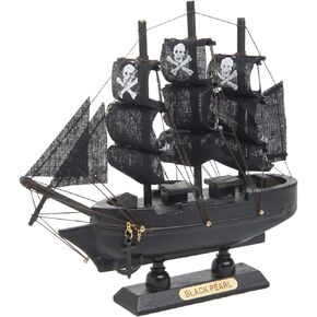 Beachcombers Small Black Pearl Pirate Ship Multi