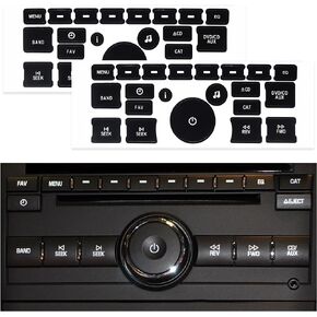 2PCS AC Dash Button Repair Kit Compatible with Chrysler 200/300,Car Button Stickers for Quick Fixing Faded AC Control Buttons,Radio+Dash Buttons Decals Car Accessories (for Chrysler)