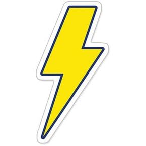AK Wall Art Lightning Bolt Vinyl Sticker - Car Phone Helmet - SELECT SIZE
