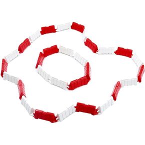 Hobby Fans 120 Pieces RC Car Racing Track Drift Runway Drift Field Fence for 1/14 1/16 1/18 1/24 1/28 Mini RC Car (Red+White)