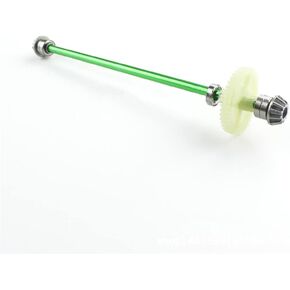 KingVal Replacement Metal Central Drive Shaft with Plastic Gear RC Parts Compatible with Wltoys 144001 144002 1/14 RC Car (Green)
