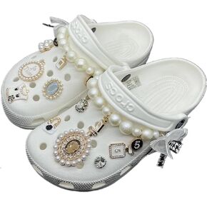 N/W DIY Super Cute And Elegant Decorative Shoe Chain Shoe Charms Fits for Clog Sandals Shoe Decorations for Girls Women Party Favors Birthday Gifts