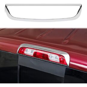 Carbon Fiber Tail Light Lamp Cover, High Mount 3rd Third Brake Light Cover Trim for 2014-2018 GMC Sierra & Chevy Silverado