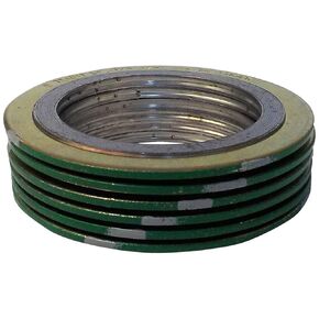 Sterling Seal & Supply SSS 90001250316GR150X6 Green Band with Gray Stripe 316LSS/Graphite Spiral Wound Gasket, -150 to 842 Degrees Fahrenheit Temperature Range, 1.88" ID, 3.00" OD, for 1-1/4" Pipe Size (Pack of 6)