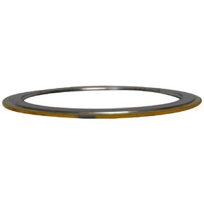 Sterling Seal and Supply , Inc. API 601 9000.500304GR1500 Yellow Band with Gray Stripe Spiral Wound Gasket, High Temperature (Thermal Cycling) and/or Pressure Variations, 1/2" Pipe Size, 1500# Class Flange, 304SS Windings with a Flexible Graphite Filler