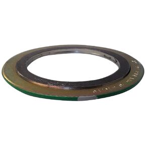 Sterling Seal and Supply , Inc. API 601 9000.750316GR2500 Green Band with Gray Stripe 316LSS/Graphite Spiral Wound Gasket, -150 to 842 Degrees Fahrenheit Temperature Range, 1.00" ID, 3.00" OD, for 3/4" Pipe Size