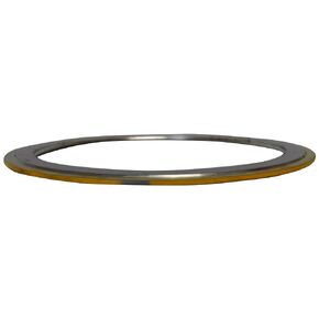 Sterling Seal and Supply , Inc. API 601 90004304GR1500 Yellow Band with Gray Stripe Spiral Wound Gasket, High Temperature (Thermal Cycling) and/or Pressure Variations, 4" Pipe Size, 1500# Class Flange, 304SS Windings with a Flexible Graphite Filler