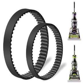 2 Pack Vacuum Belts Replacement for Bissell ProHeat 2X Revolution Pet Pro Cleaner, Vacuum Cleaner Belts Replace Part Number 1611129 & 1611130,Fit Models: 1986, 19863，1964, 2007, 2007P Series