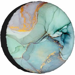 Ink Abstract Marble Spare Tire Cover 15 inch Wheel Colorful Abstract Painting Background Protectors Weatherproof Universal for Trailer Tire Cover Rv SUV Truck Camper Travel Trailer