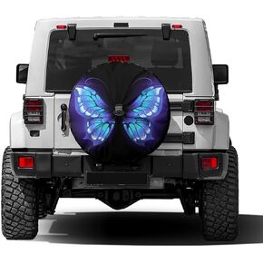 Delerain Black White American Flag Spare Tire Cover with Backup Camera Hole for RV Trailer SUV Truck and Many Vehicle, Wheel Covers Sun Protector Waterproof (12 Inch for Diameter 18"-19")