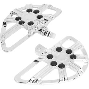 Motorcycle Passenger Footboards Rear Floorboards CNC Male Mount Foot Pegs Fit For Harley Touring Road King Road Glide Electra Glide Street Glide Sportster Dyna Chrome