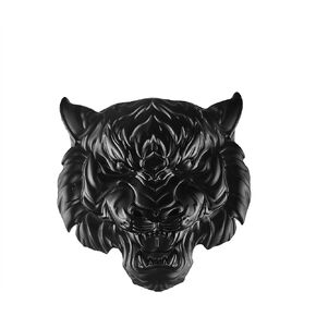 OnlyYou.X Tiger Head Emblem Tiger Head Badge Tiger Head Decal Tiger Head Sticker for Pickup and Car 1 Piece Metal Black