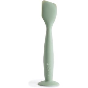 Smack Fun Diaper Cream Applicator Soft Silicone with Suction Base | Diaper rash cream spatula | Diaper Bag Essentials (Cambridge Blue)