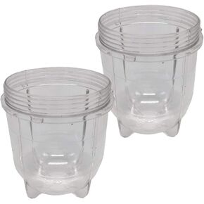 2pcs Replacement 12oz short bullet Cup,Compatible with Original Magic Bullet Blender MB1001/MB 1001B/MBR-1701 /MBR-1702 /MBR-1101 /MB-BX1770-02/MBR-0301