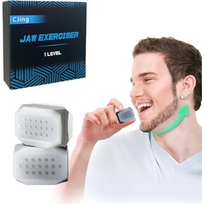 Jawline Exerciser for Men & Women – Silicone Jaw Exerciser Tablets – Powerful Jaw Trainer for Beginner, Intermediate & Advanced Users