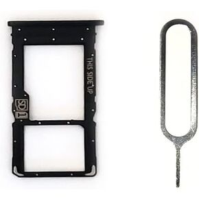 HYY Black SIM Card Holder Slot Micro SD Tray +Eject Pin Replacement for Motorola Moto G Power XT2041-4