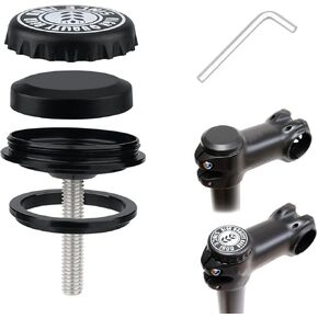 Hidden Bike Mount for AirTag with 2 Caps, Waterproof Bicycle Holder for Mountain Bikes 1-1/8" or 1-1/4"(28.6mm/31.8mm) Anti-Theft Protection in Kuwait