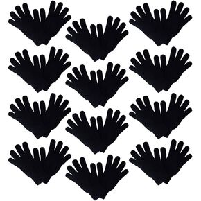 Motique Accessories Set of 12 Warm Knit Gloves Unisex Lots of Styles