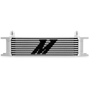 Mishimoto MMOC-10-8SL Universal 10-Row Oil Cooler, 8AN, Silver